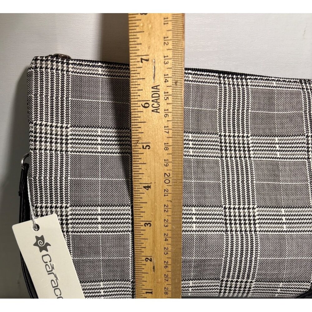 Caracol Purse Plaid Crossbody Bag With Adjustable Strap & Zipper Closure Pockets - Picture 4 of 13